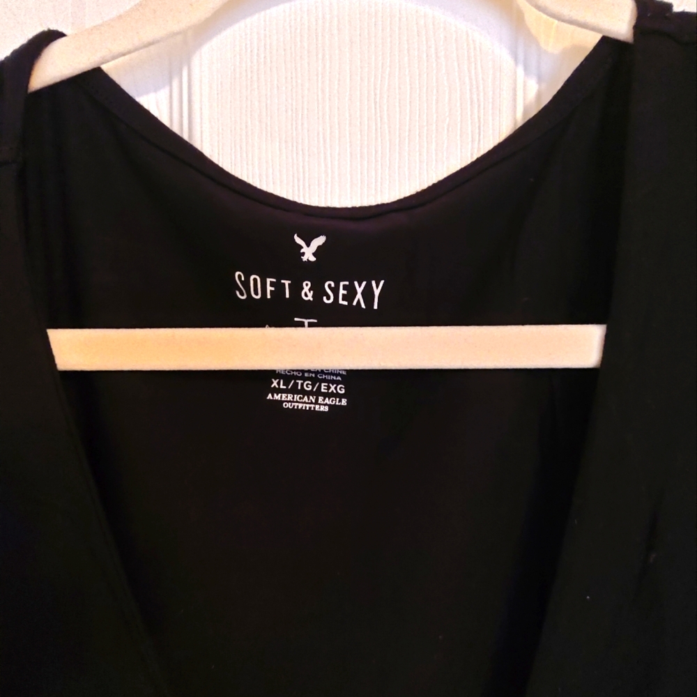 AMERICAN EAGLE Sexy Tee Black XL - Picture 4 of 14